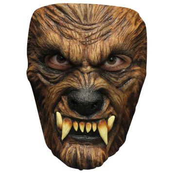 Uhyggelig halloween ulve maske - onesize