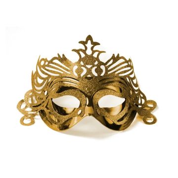 Guld festmaske 8x24 cm