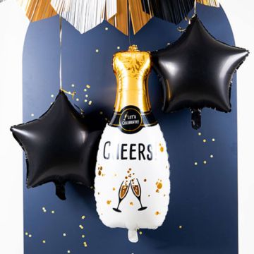 Champagne bottle foil balloon 31x72 cm