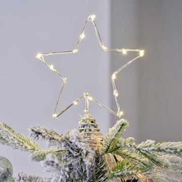 Star for Christmas tree with white light 25x20 cm