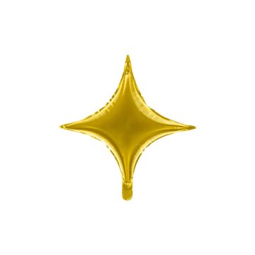 Star-shaped foil balloon gold 45 cm