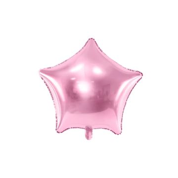 Star-shaped pink foil balloon 48 cm