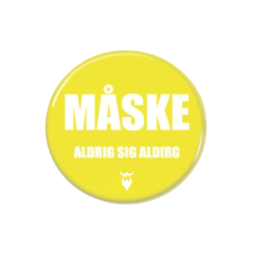 Traffic light party maybe badges yellow 10x - 58 mm