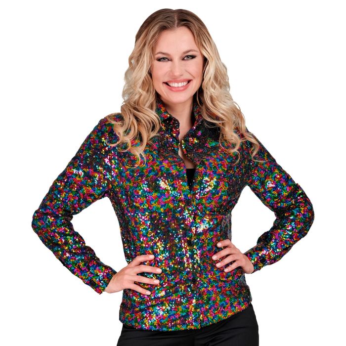 Multicolour Sequin Shirt for Women