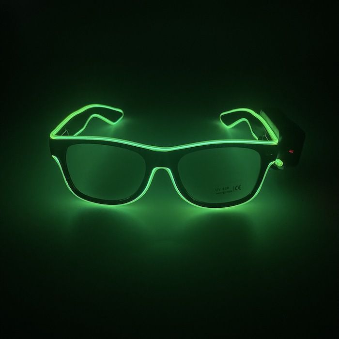 LED Party Glasses - Green
