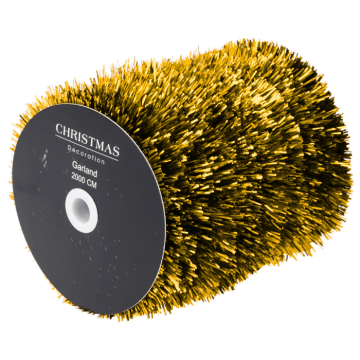 Gold tinsel garland - 20 meters