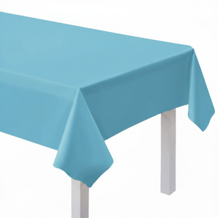 Light Blue Paper Tablecloth - 120x180 cm