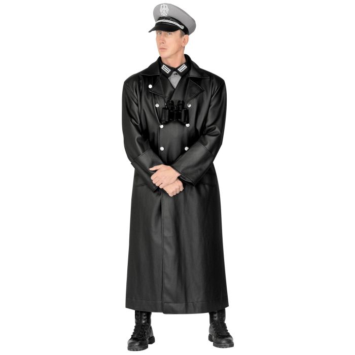 Leather Look Officer's Coat
