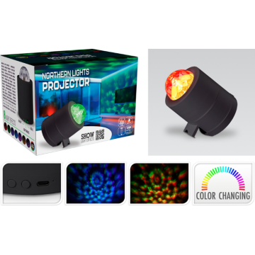 Aurora Projector with Rechargeable Battery 9x9x13 cm