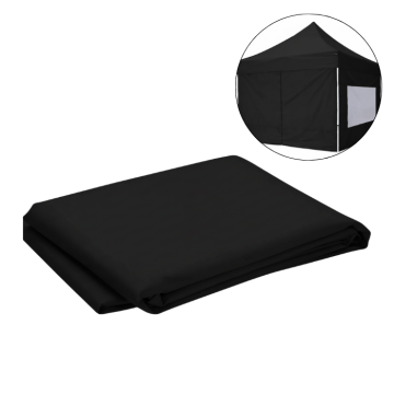 Side panel with door for 3x2 m black gazebo