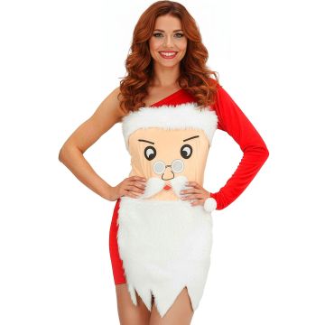 Santa Dress for Women with Beard