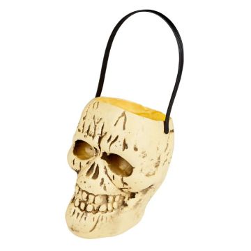 Halloween skull bucket - 17x15 cm
