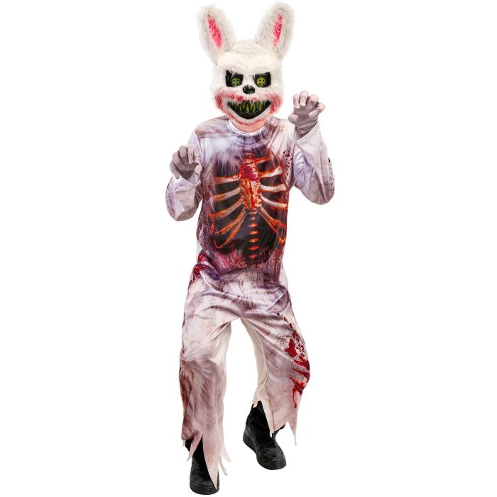 White Zombie Rabbit Costume for Kids