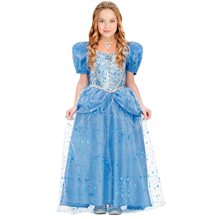 Blue princess costume for children