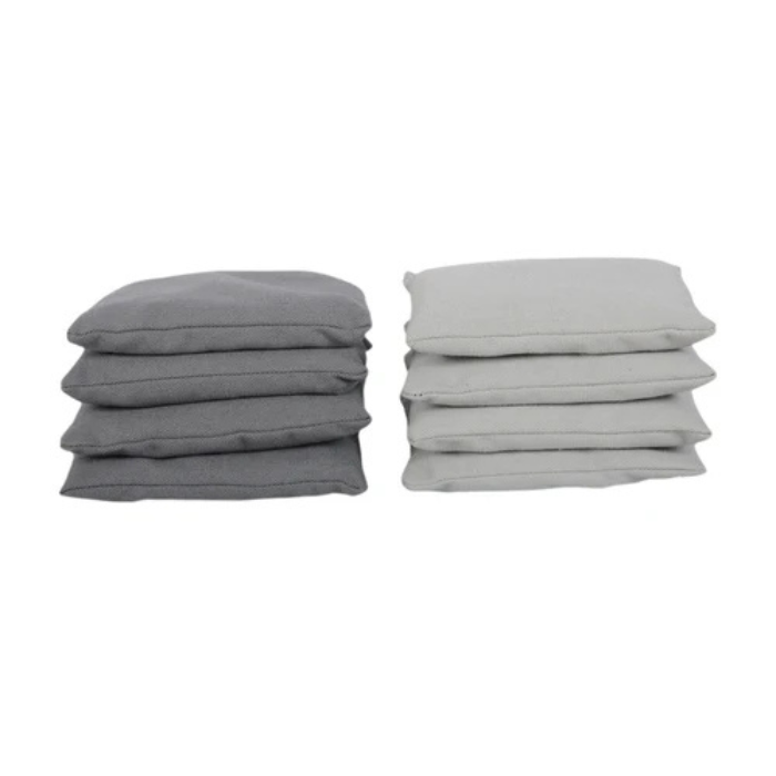 Cornhole bean bags light and dark grey 8 pcs