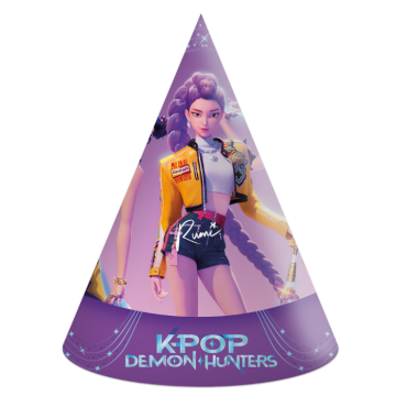 K-Pop Demon Hunters party hats 6x 