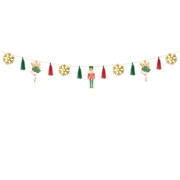 Christmas garland with nutcracker, ballerina etc. 2 meters