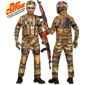Camouflage Soldier Costume for Kids