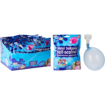 Self-Sealing Water Balloons, 100 pcs. with filling nozzle