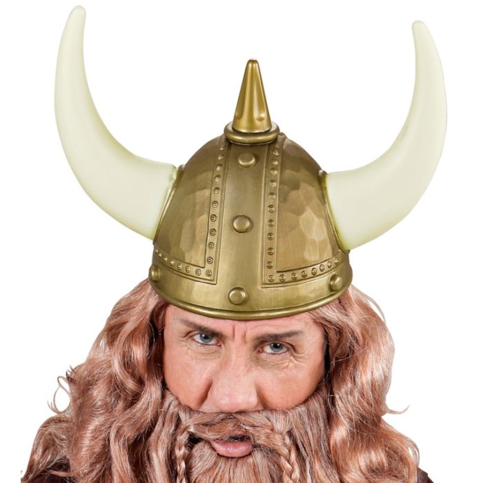 Viking Helmet with Spike and Horns