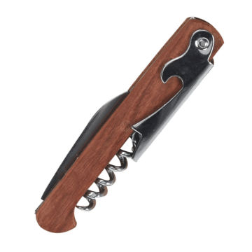 Corkscrew in steel and wood - 11 cm