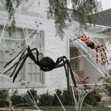 XXL spider Halloween decoration - 27 pieces