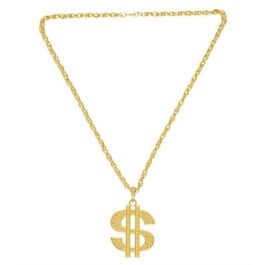 Gold dollar necklace discount