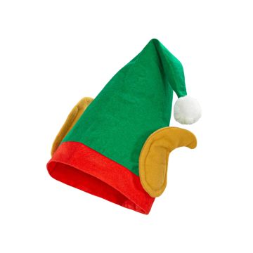Green elf hat with ears