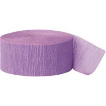 Purple crepe streamer - 24 m