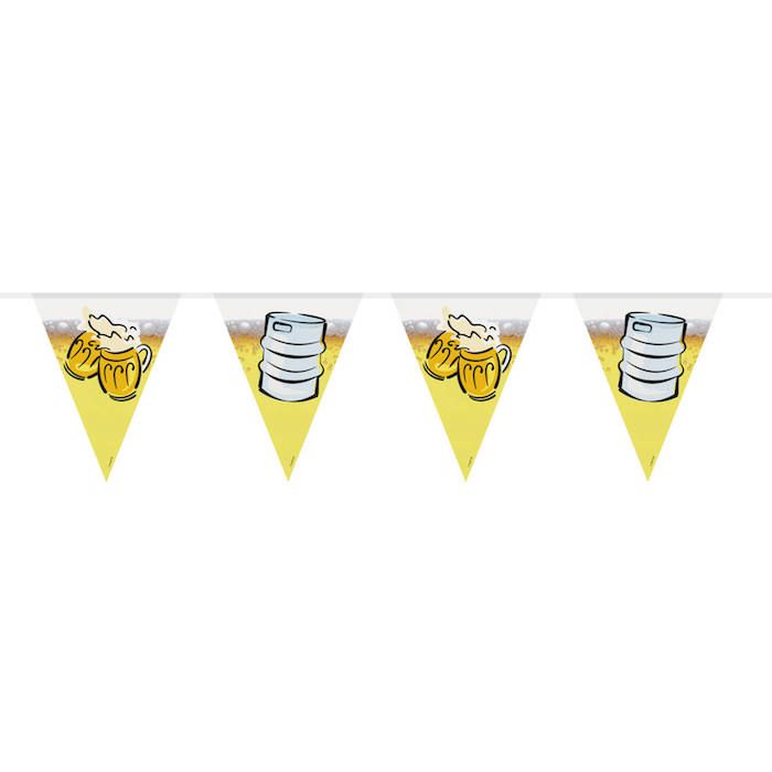 Oktoberfest Bunting With Beer Motifs - 6 m