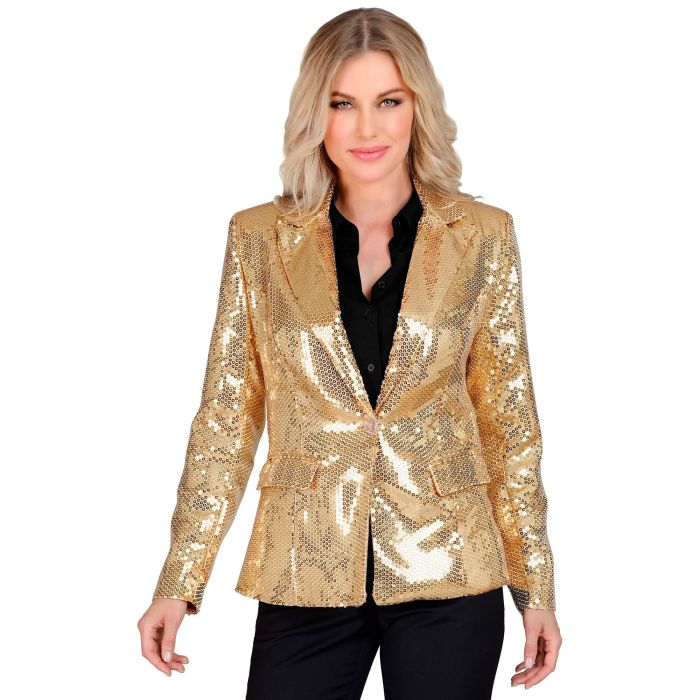 Gold Sequin Jacket for Women