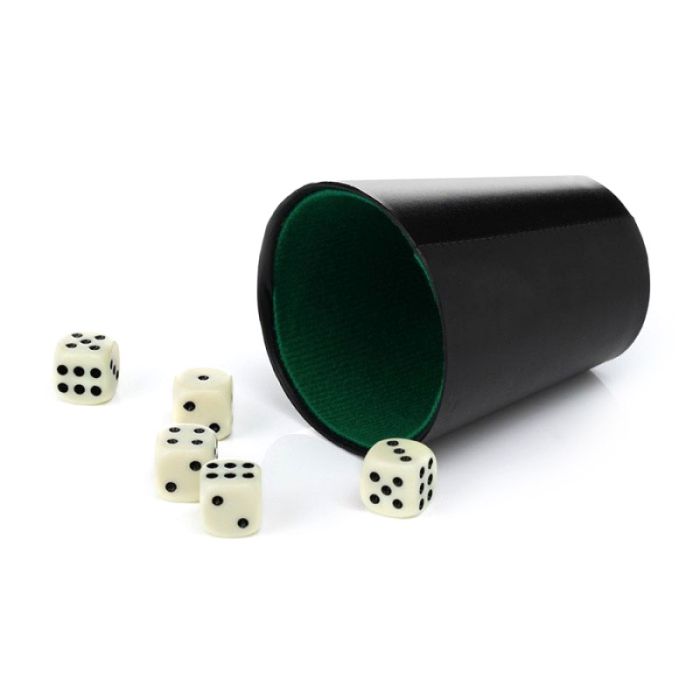 Dice Set 20x with Dice Cups and Dice