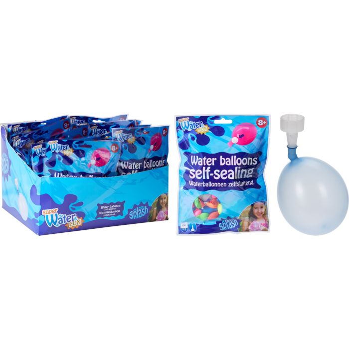 Self-Sealing Water Balloons, 100 pcs. with filling nozzle