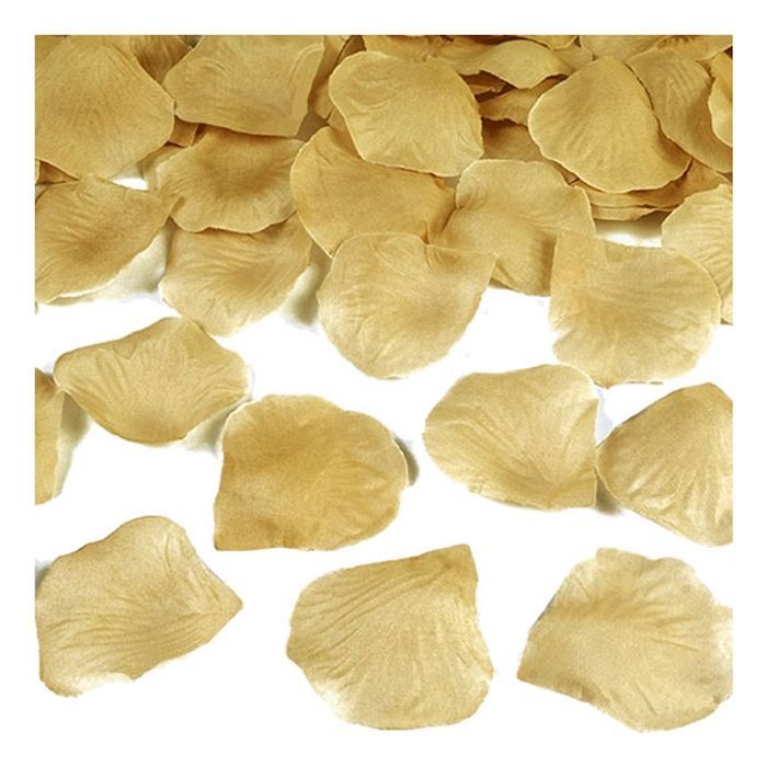 Gold rose petals 144x - 5x5 cm