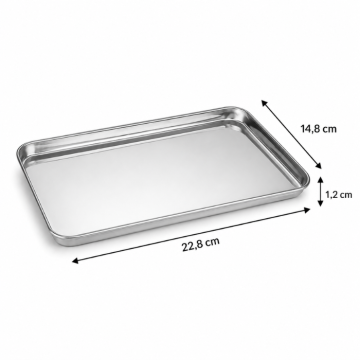 Steel tray - 22x14 cm