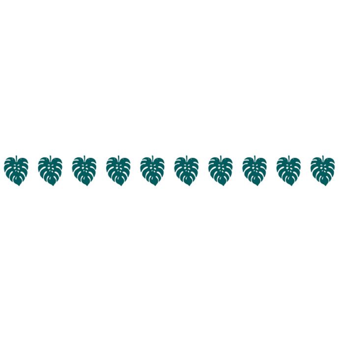 Monstera Leaf Garland - 200 x 15 cm