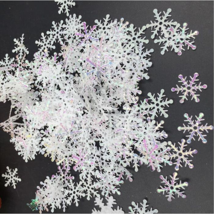 Snowflake confetti crystal pearlescent 300x 2 cm