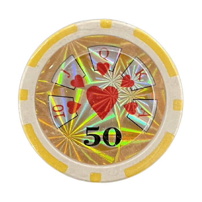 Poker chips Royal Flush 50 50x