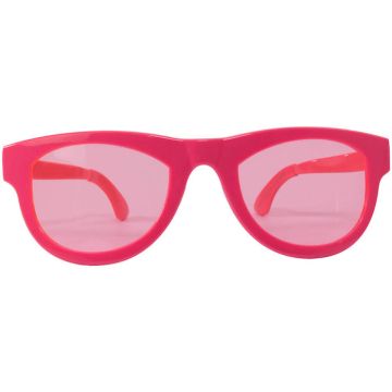 XXL neon pink sunglasses - 32x10 cm