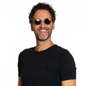 Round Lennon sunglasses brown - onesize